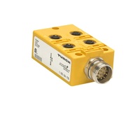 TURCK JUNCTION BLOCK 4-4 PIN M12 / 5M SIDE EXIT PVC YE 10-48VDC