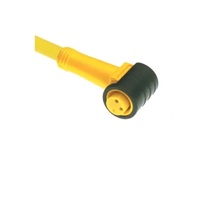 TURCK CORDSET 3 PIN M8 FEMALE ELB 0.4M PVC YE 24AWG 125VAC/DC