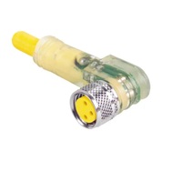 TURCK CORDSET 3 PIN M8 FEMALE ELB 2M PVC YE 24AWG 10-30VDC PNP LED