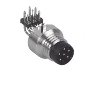 TURCK CIRCULAR CONNECTOR 3 PIN M8 MALE ELB FM M8 THR 60VAC/75VDC