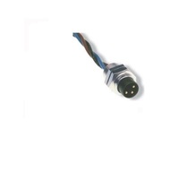 TURCK CIRCULAR CONNECTOR 3 PIN M8 MALE STR FM 0.2M 24AWG M8 THR 125VAC/DC