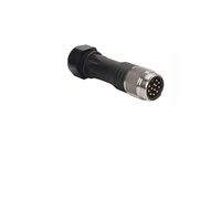 TURCK CIRCULAR CONNECTOR 10 PIN 1 1/8" MINI MALE STR FW PG21 CG 600VAC/DC
