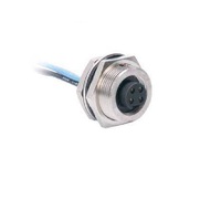 TURCK CIRCULAR CONNECTOR 3 PIN 7/8" MINI FEMALE STR BM 1M 16AWG 1/2" NPSM THR 600VAC/DC