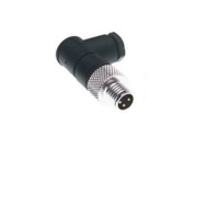 TURCK CIRCULAR CONNECTOR 3 PIN 7/8" MINI MALE ELB FW PG9 CG 250VAC/DC