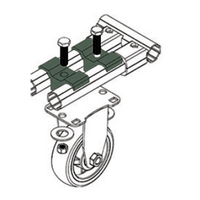 32D-28C-0 MODULAR SOLUTION D28 FOOT CASTER CLAMP