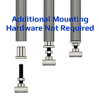 32D-28F-0 MODULAR SOLUTION D28 FOOT FOOT CONNECTION FOR M10 STUD