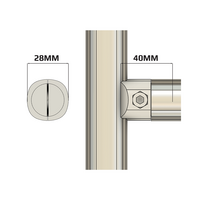 41D-130-0 MODULAR SOLUTION D28 CONNECTOR CONNECTOR END INTERNAL TO RIDGE STRIAGHT, ROTATE TYPE