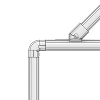 41D-139-0 MODULAR SOLUTION D28 CONNECTOR CONNECTOR 90 DEGREE END TO END INNER TYPE