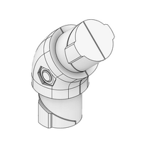 MODULAR SOLUTION D28 CONNECTOR CONNECTOR 135 DEGREE END TO END INNER TYPE