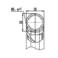 41D-142-0 MODULAR SOLUTION D28 CONNECTOR CONNECTOR 135 DEGREE END TO END INNER TYPE