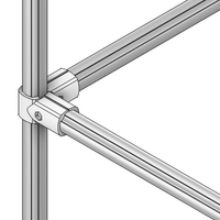 41D-163-0 MODULAR SOLUTION D28 CONNECTOR CONNECTOR SHAFT TO DUAL END 90 DEGREE