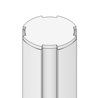 60D-280-0 MODULAR SOLUTION D28 END CAP END CAP FOR D28 SHAFT
