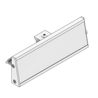 MODULAR SOLUTION D28 CLIP ON PART 160MM LONG ALUMINUM SIGN BOARD