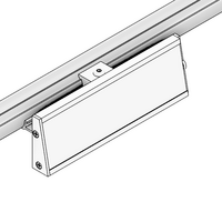 79D-103-0 MODULAR SOLUTION D28 CLIP ON PART 160MM LONG ALUMINUM SIGN BOARD