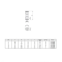 2121508000 NUMATICS/AVENTICS PLASTIC PUSH-IN FITTING 8MM TUBE UNION (OVAL)