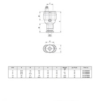 2121808000 NUMATICS/AVENTICS PLASTIC PUSH-IN FITTING 8MM TUBE UNION "Y" (OVAL)