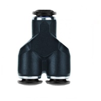 AIGNEP PLASTIC PUSH-IN FITTING<BR>6MM TUBE UNION 