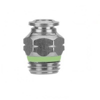 AIGNEP STAINLESS STEEL PUSH-IN FITTING&lt;BR&gt;1/4&quot; TUBE X 1/4&quot; UNIV MALE
