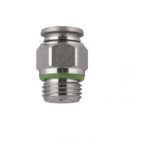 AIGNEP STAINLESS STEEL PUSH-IN FITTING&lt;BR&gt;4MM TUBE X M5 MALE