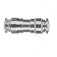 AIGNEP STAINLESS STEEL PUSH-IN FITTING&lt;BR&gt;1/4&quot; TUBE UNION