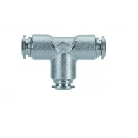 AIGNEP STAINLESS STEEL PUSH-IN FITTING&lt;BR&gt;4MM TUBE UNION TEE