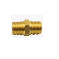 ADAPT-ALL BRASS FITTING 3/8" BSPT MALE X 1/8" BSPT MALE HEX NIPPLE