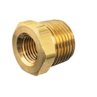 ADAPT-ALL BRASS FITTING 1/8" BSPT MALE X 1/8" BSP FEMALE BUSHING