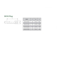 IN118-104-000 NUMATICS/AVENTICS NP BRASS PUSH-IN FITTING 1/4" TUBE PLUG