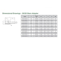 IN120-102-022 NUMATICS/AVENTICS NP BRASS PUSH-IN FITTING 3/8" NPT MALE X 1/2" PLUG-IN STEM