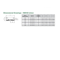 INB100-308-000 NUMATICS/AVENTICS NP BRASS PUSH-IN FITTING 3/8" TUBE UNION