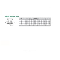 INB101-102-000 NUMATICS/AVENTICS NP BRASS PUSH-IN FITTING 1/2" TUBE UNION BULKHEAD
