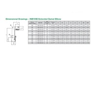 INB109E-308-020 NUMATICS/AVENTICS NP BRASS PUSH-IN FITTING 3/8" TUBE X 1/8" NPT MALE SWIVEL EXT ELBOW
