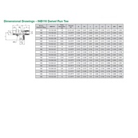 INB116-532-021 NUMATICS/AVENTICS NP BRASS PUSH-IN FITTING 5/32" TUBE X 1/4" NPT MALE SWIVEL RUN TEE