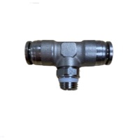NUMATICS/AVENTICS NP BRASS PUSH-IN FITTING 1/2" TUBE X 1/4" UNIV MALE SWIVEL BRANCH TEE