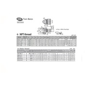 PA3/8-N3U PISCO PLASTIC PUSH-IN FITTING 3/8" TUBE X 3/8" NPT MALE UNIVERSAL BRANCH ELBOW