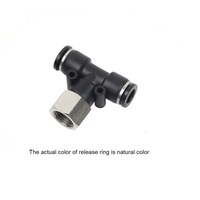 PISCO PLASTIC PUSH-IN FITTING 5/32" TUBE X 1/8" NPT FEMALE BRANCH TEE