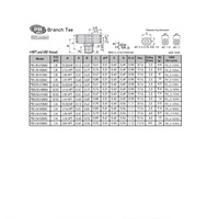PB5/32-N1MU PISCO MINI PLASTIC PUSH-IN FITTING 5/32" TUBE X 1/8" NPT MALE BRANCH TEE