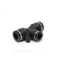 PISCO PLASTIC PUSH-IN FITTING 4MM TUBE X 1/4" TUBE(2) UNION TEE