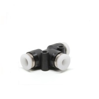PISCO PLASTIC PUSH-IN FITTING 1/4" TUBE X 1/2" TUBE(2) UNION TEE