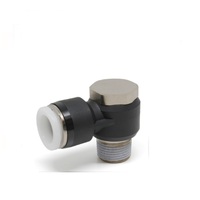 PISCO PLASTIC PUSH-IN FITTING 1/2" TUBE X 3/8" NPT MALE UNIVERSAL ELBOW