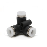 PISCO PLASTIC PUSH-IN FITTING 1/4" TUBE UNION TRIPOD ELBOW