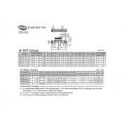 PKD3/8-5/16-N3U PISCO PLASTIC MANIFOLD PUSH-IN FITTING 3/8" NPT MALE X 3/8" TUBE X 5/16" TUBE(3) TRIPLE BRANCH TEE
