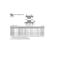 PKVD10-6-04 PISCO PLASTIC MANIFOLD PUSH-IN FITTING 1/2" BSPT MALE X 10MM TUBE X 6MM TUBE(6) TRIPLE BRANCH