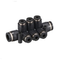 PISCO PLASTIC MANIFOLD PUSH-IN FITTING 10MM TUBE(2) X 6MM TUBE(6) DBL TRIPLE UNION BRANCH