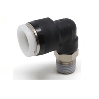 PISCO PLASTIC PUSH-IN FITTING 1/2" TUBE X 1/4" NPT MALE ELBOW
