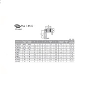 PLJ4 PISCO PLASTIC PUSH-IN FITTING 4MM TUBE X 4MM PLUG-IN ELBOW