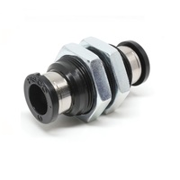 PISCO PLASTIC PUSH-IN FITTING 10MM TUBE UNION BULKHEAD