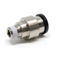 PISCO PLASTIC PUSH-IN FITTING 10MM TUBE X 1/8" BSPT MALE (INNER HEX)