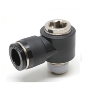 PISCO PLASTIC PUSH-IN FITTING 10MM TUBE X 1/4" BSPT MALE UNIVERSAL ELBOW (INNER HEX)