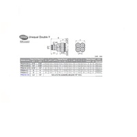 PRG8-6 PISCO PLASTIC PUSH-IN FITTING 8MM TUBE X 6MM TUBE(4) DBL UNION "Y"